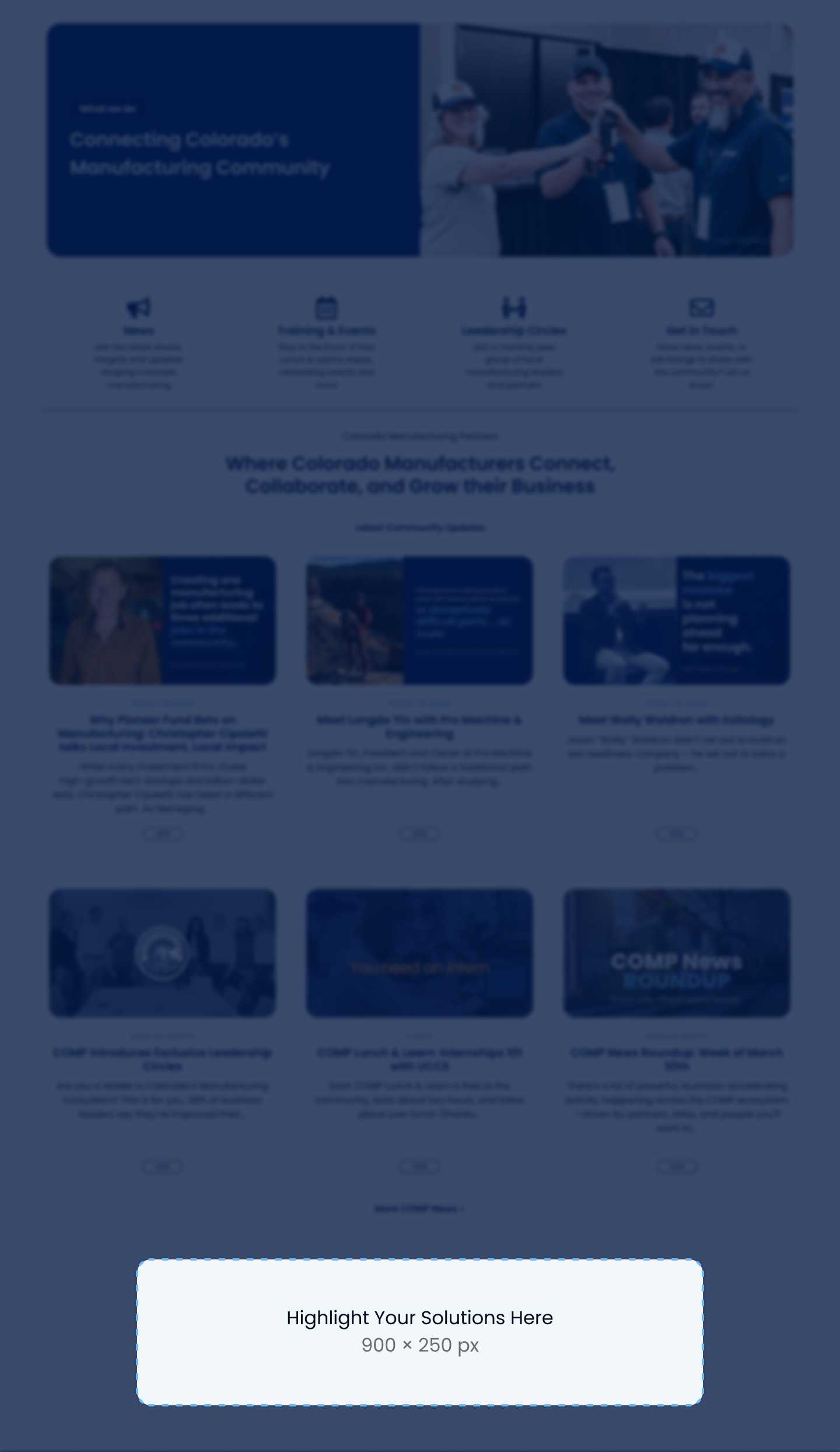 Advertising placement for manufacturing and industrial partners, sponsors, and investors | Colorado Manufacturing Partners